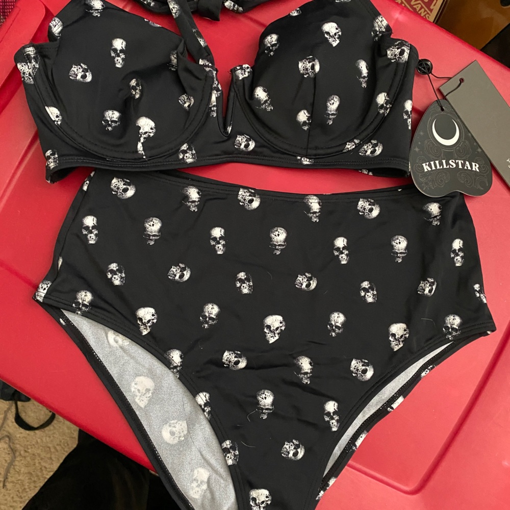 NWT high waisted skull bikini from Killstar